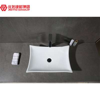 ADTO China manufacturer Bathroom Vanity wash hands Ceramic Washbasin for bathroom