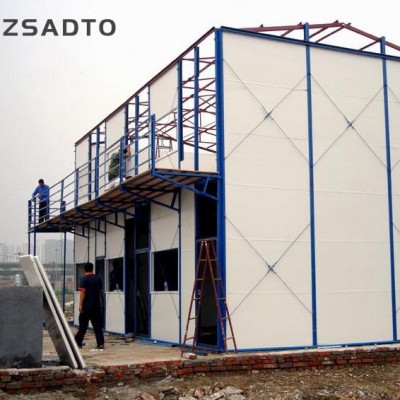 High Quality prefab flat pack roof warehouse and prefabricated house for India